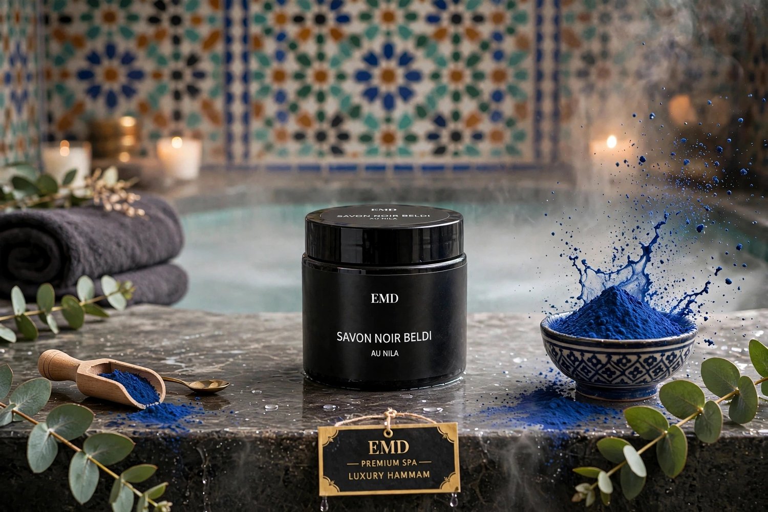 Savon noir beldi au nila – 200 g